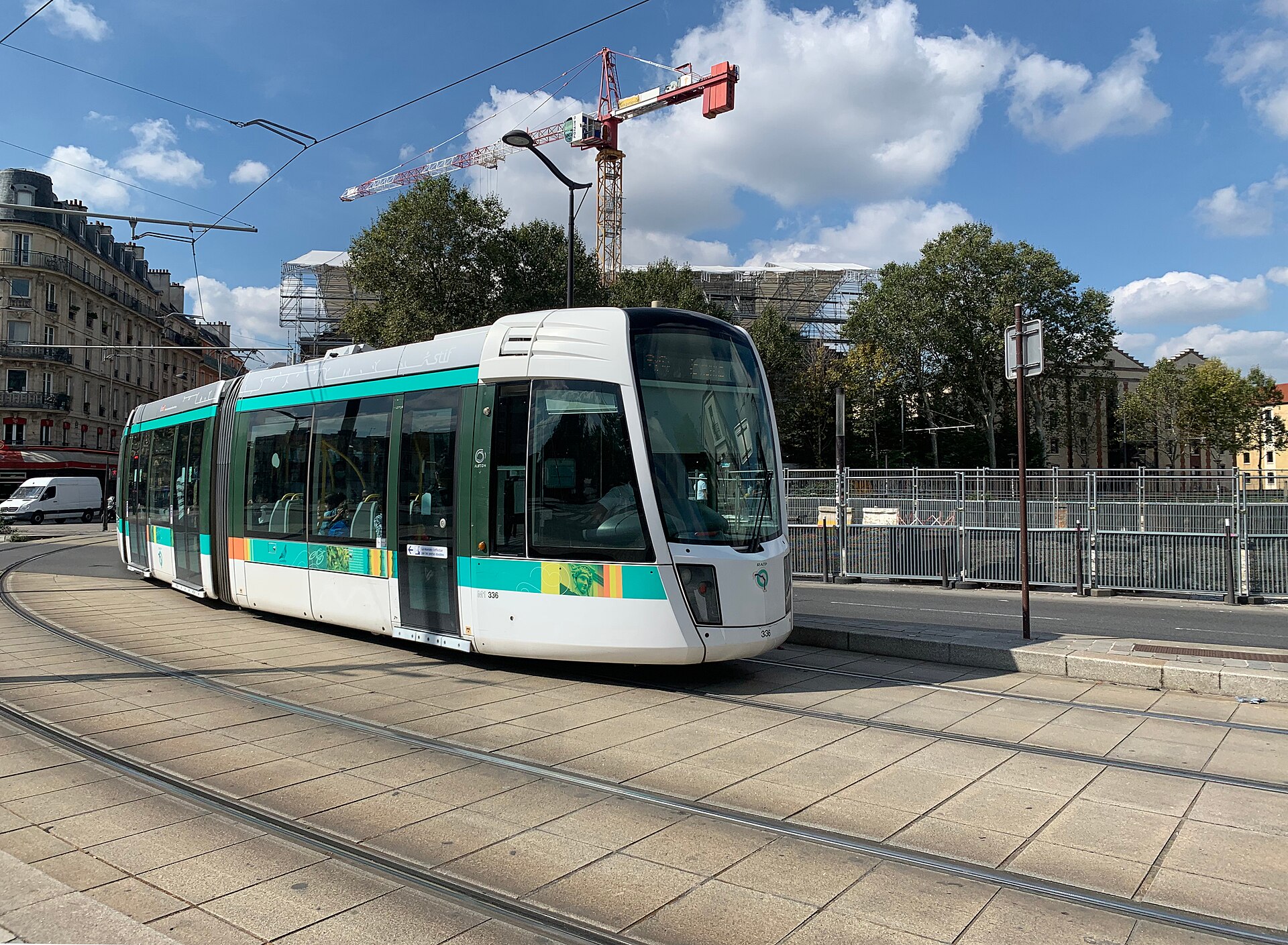 Ligne de tramway en site urbain